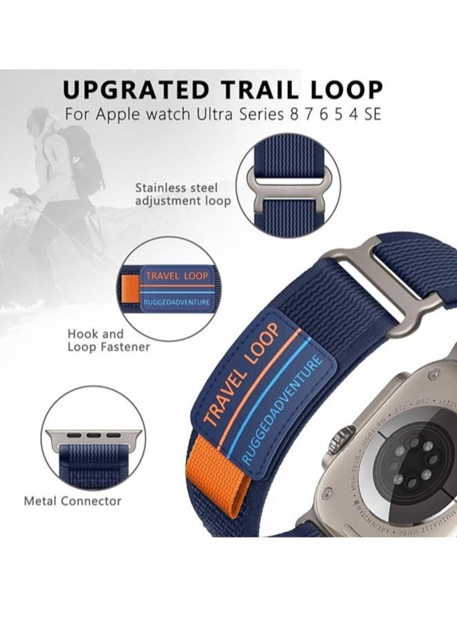 JAJEEK - Trail Loop Nylon Band for Apple Watch Ultra/Ultra 2 (49mm), Apple Watch Series 10 (46mm), Series 9/8/7 (45mm, 42mm) – Durable, Adjustable, Lightweight Sport Band for Fitness, Outdoor, and Daily Wear – Multiple Sizes & Colors Available - Image 1