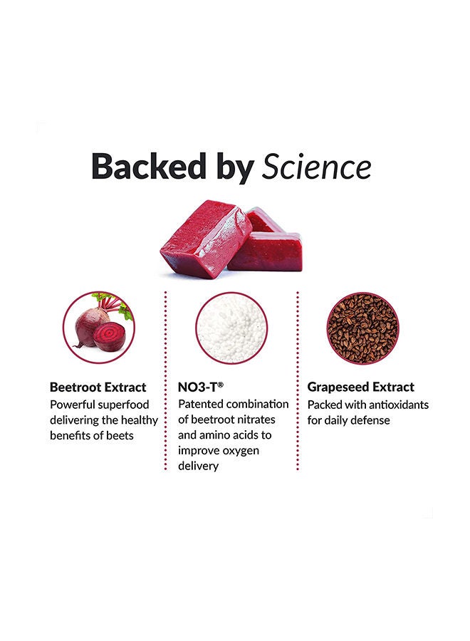 Force Factor Total Beets Soft Chews with Beetroot, Nitrates, L-Citrulline, Grapeseed Extract, & Antioxidants, Healthy Energy Supplement with Elite Ingredients for Heart, Superfood 120 Count, 2-Pack