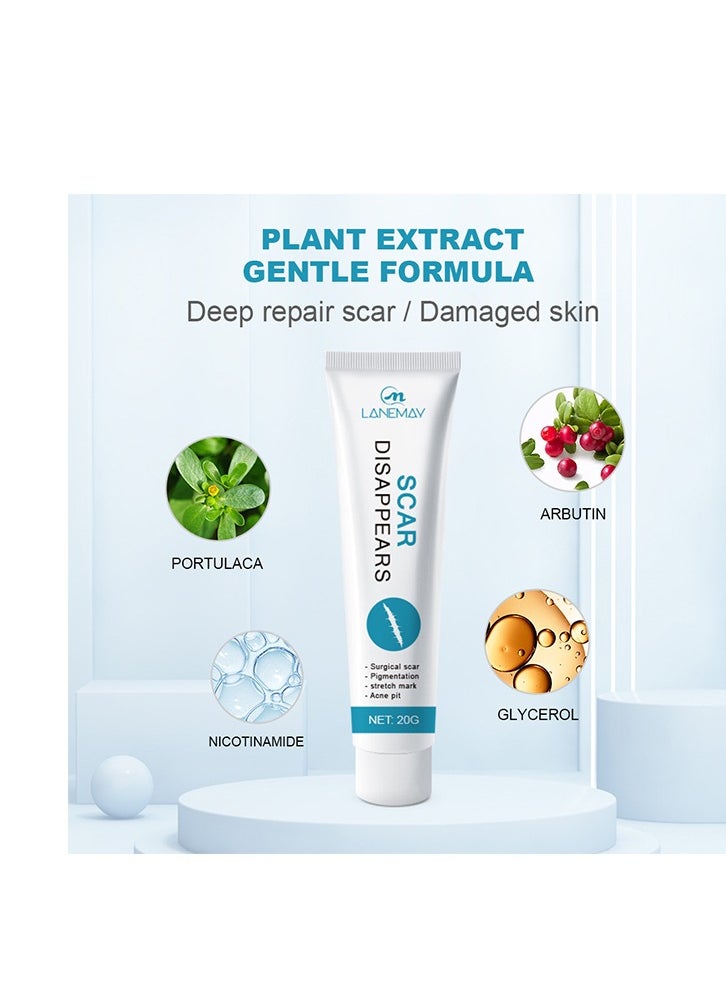 LANEMAY Scar Cream, Medical Grade Silicone Scar Cream Advanced Scar Removal Gel For Surgical Scars Stretch Marks Acne Injury Burns Keloids Hypertrophic Old And New Scars 20 g  - Image 2