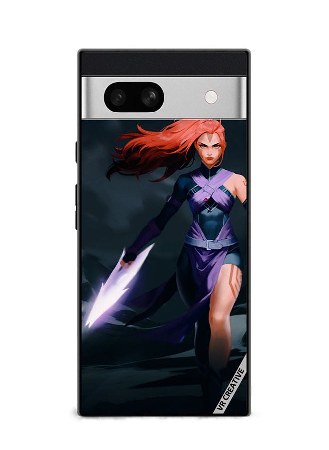 VR CREATIVE Protective Case Cover For Google Pixel 7a Anti-Mage Lady Dota 2 Design Multicolour  - Image 1