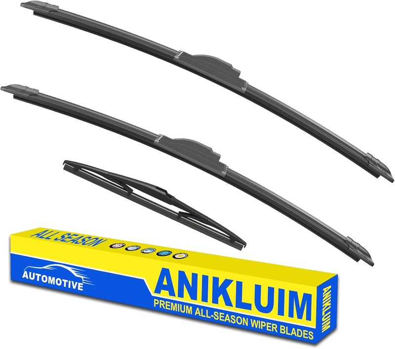ANIKLUIM 20"+ 20" Wiper Blades with 12" Rear Wiper Blade Set Replacement for 2004-2006 Scion xB Windshield Wipers Original Factory Quality (Pack of 3) - Image 1