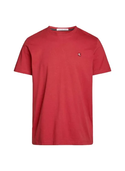 Calvin Klein Jeans Men's Monogram T-Shirt -  cotton jersey, Red