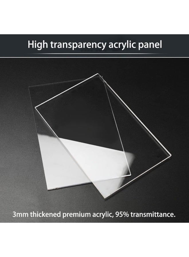 TPGP 3-Tier Acrylic Display Case for Collectibles Clear Display Box with Door, Countertop Minifigure Display Case, Dustproof Small Acrylic Storage Organizer Box with Wooden Base - Image 2