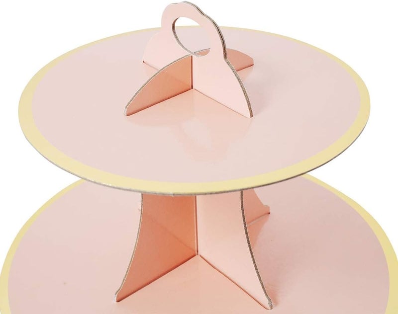 ThePartyPopper PEACH THREE TIER CUPCAKE STAND - Image 5