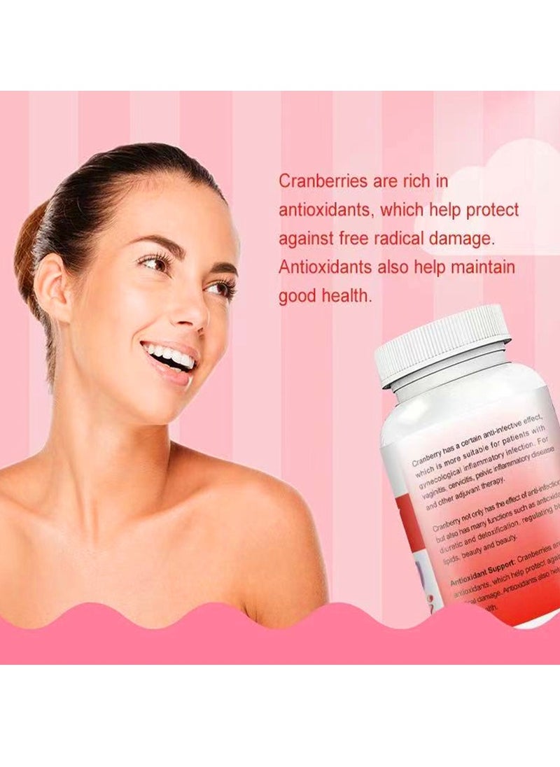 Wins Town - Cranberry Tablets  Anti Aging Skin Whitening Tablet  Urinary Health And Immune Support Tablets  Women Health Care Supplements For Boosting Immunity And Improving Urinary Systems 60 Tablets - Image 1