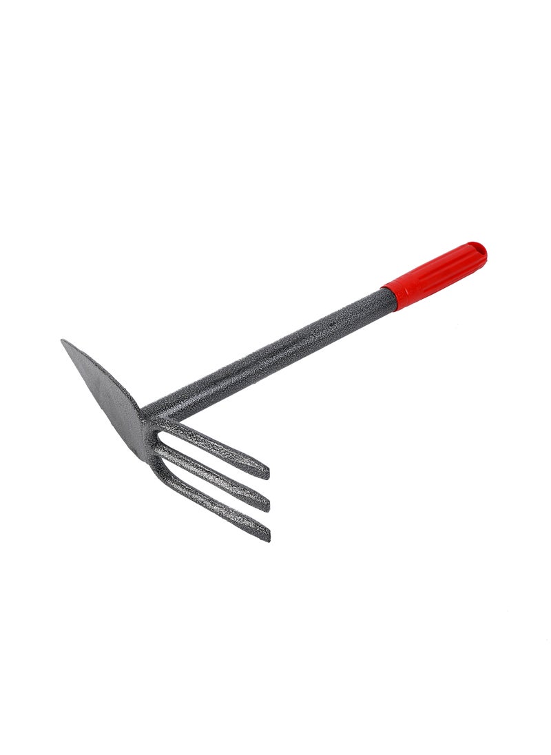 LAWAZIM Digging Hoe & 3 Teeth Garden Fork with Iron Handle  - Image 1