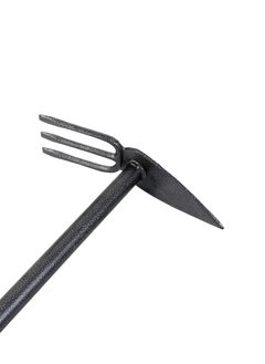 LAWAZIM Digging Hoe & 3 Teeth Garden Fork with Iron Handle  - Image 2