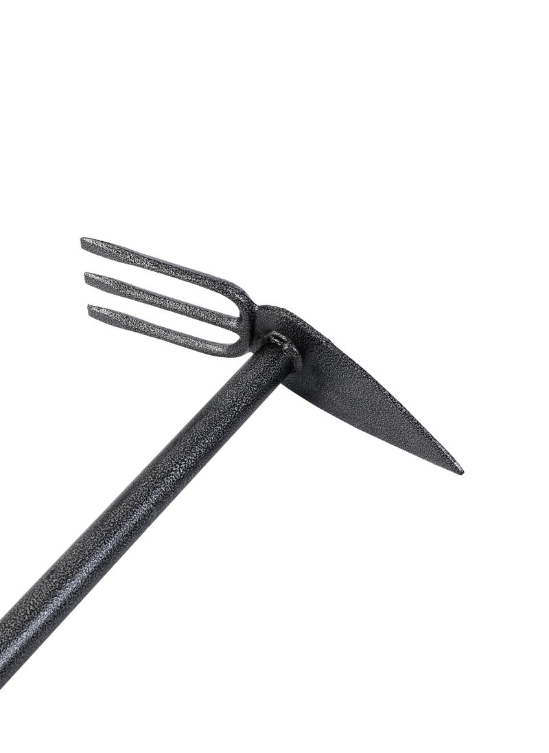 LAWAZIM Digging Hoe & 3 Teeth Garden Fork with Iron Handle  - Image 2