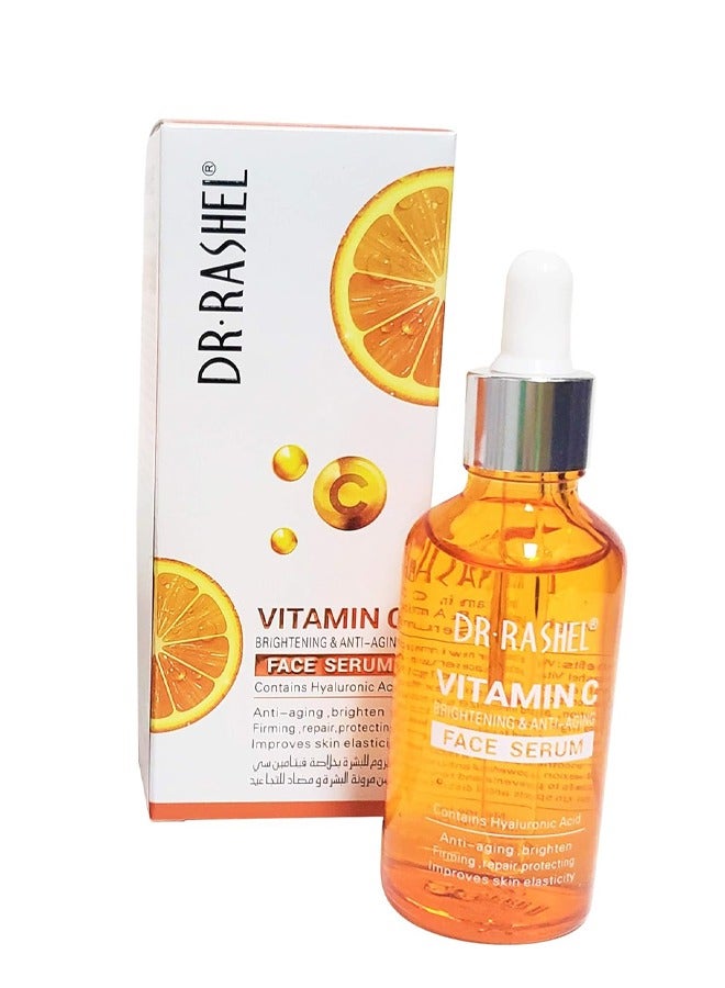DR. RASHEL Vitamin C Face Serum Hyaluronic Acid Brightening And Anti Aging 30ml - Image 2