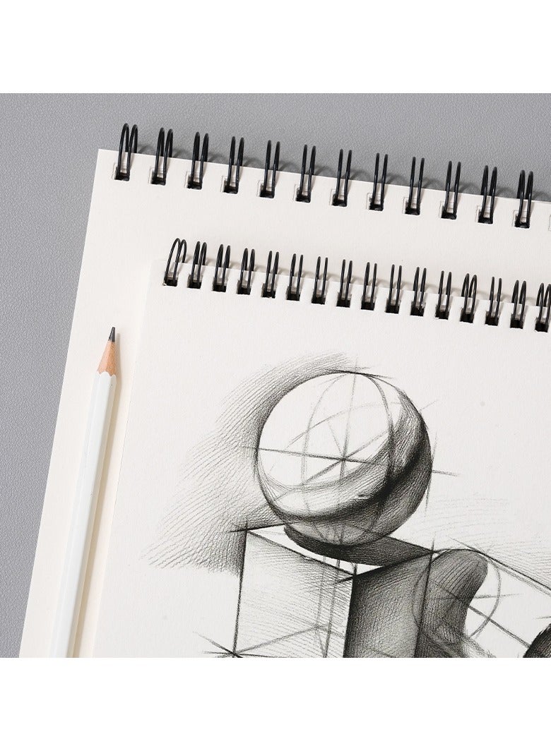 Deli EC402 Sketch Book A4 40 Sheets 160gsm – ideal for watercolor & heavy sketching - Image 3