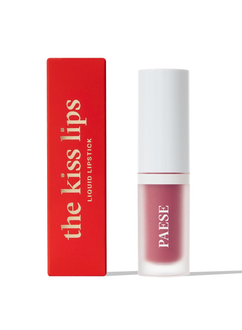 Paese Kiss Lips Liquid Lipstick with Soft, Matte Finish, Light Formula, 03 Lovely Pink - Image 1