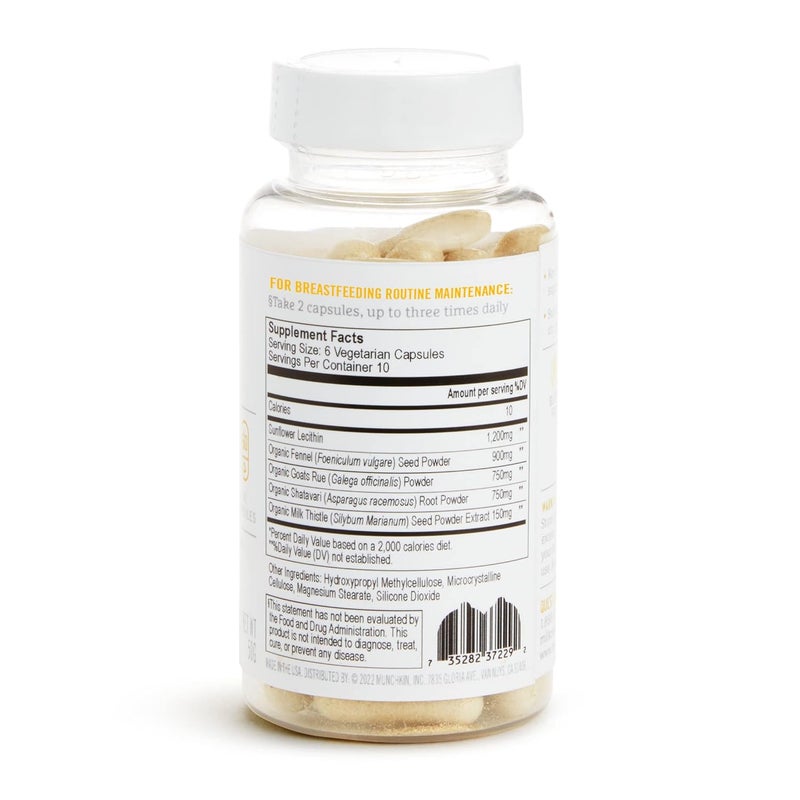 Munchkin Milkmakers Daily Boost 2in1 Lactation Supplements for Breastfeeding Nursing  Pumping Moms  Fenugreek Free 60 Capsules - Image 5