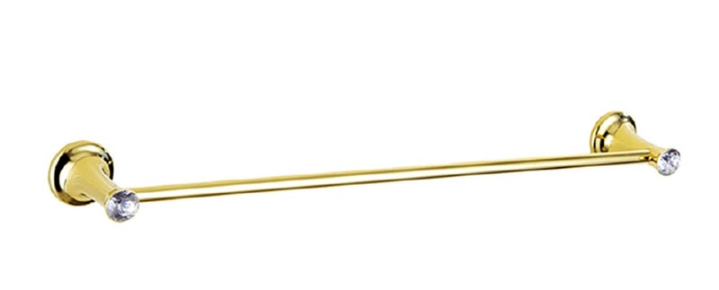 KYOTO Diamond Crystal Look Golden Towel Rod 24 INCH Gold Finished Wall Hanging Towel HolderTowel HangerTowel RailNapkin Holder for Kitchen Wash Area Bathroom Accessories Pack of 1