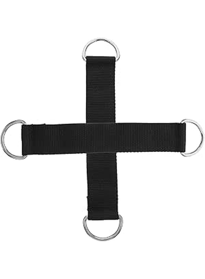 2 Pcs Black Pulley Hanging Straps Sturdy Fitness Workout Rope For Strength Training Equipment DIY Sports Tool - Image 1