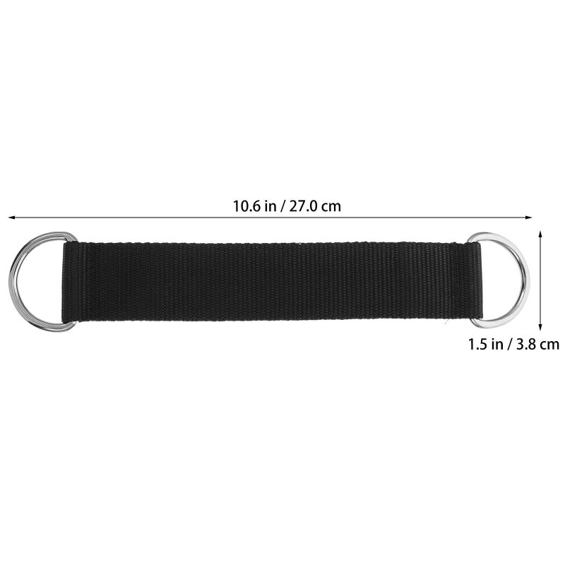 2 Pcs Black Pulley Hanging Straps Sturdy Fitness Workout Rope For Strength Training Equipment DIY Sports Tool - Image 3