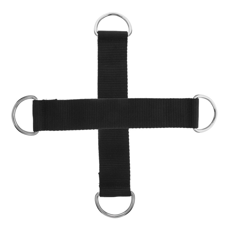 2 Pcs Black Pulley Hanging Straps Sturdy Fitness Workout Rope For Strength Training Equipment DIY Sports Tool - Image 2