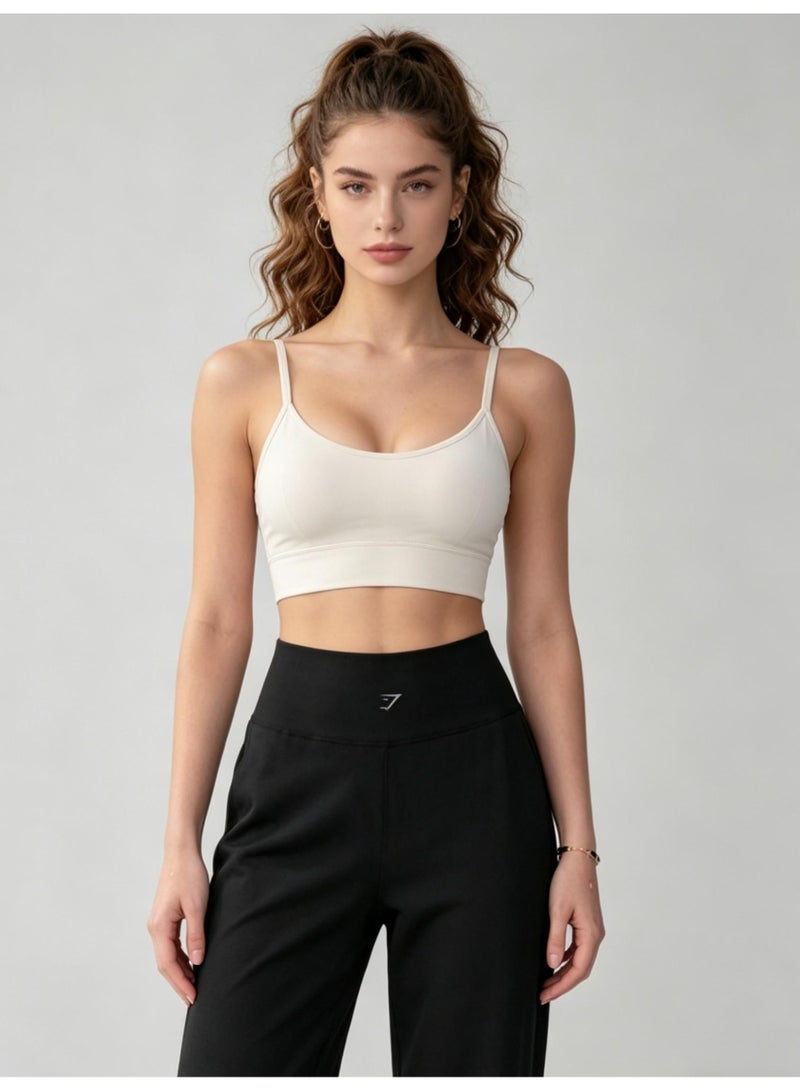 جيمشارك Gymshark Women's High Waist Wide Leg Pants - Smooth Casual Pants with Minimalist Logo, Suitable for Sports, Leisure and Daily Wear (Black) - Image 3