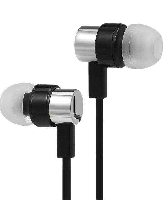 NIBEMINENT Wired In-Ear Earphones Silver/Black - Image 1