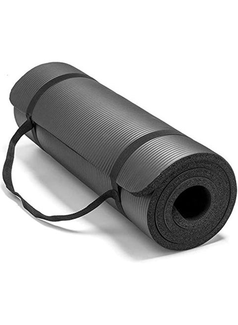 Yoga Mat, 183*61cm long 1cm non-slip comfortable foam yoga mat, black