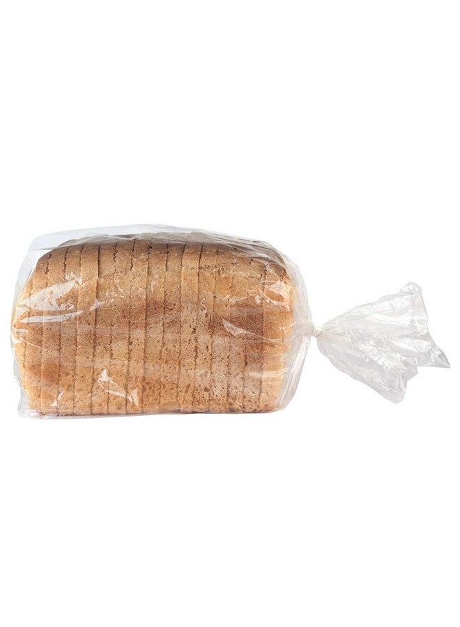 موريباك أكياس خبز مع أربطة، 100 قطعة، مقاس 18×4×8 بوصة، أكياس بلاستيكية قابلة لإعادة الاستخدام لتخزين الخبز محلي الصنع وتقديمه كهدية - Image 2