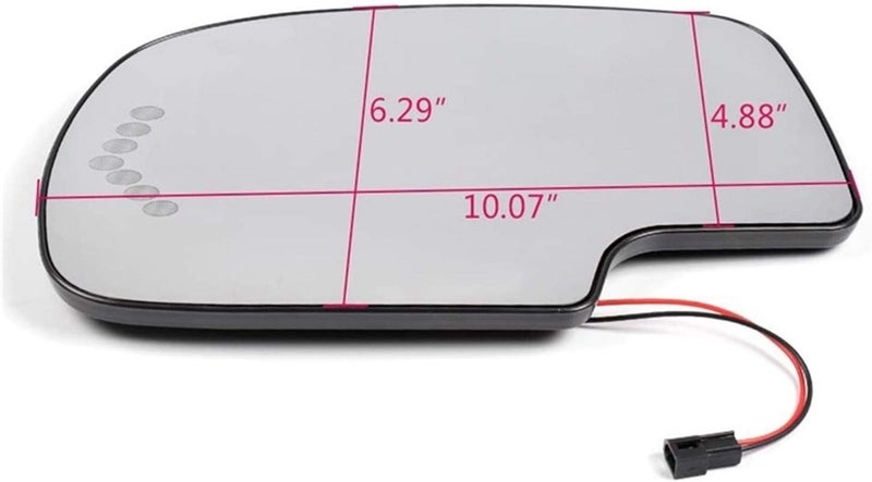Wivplex Left Side Heated Mirror Glass for Chevy and GMC - Image 2