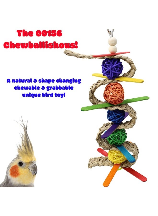 Bonka Bird Toys 00156 Chewballishous Bonka Bird Toys Vine Palm Wood Chew Colorful Parrot Quaker Parrotlet Budgie