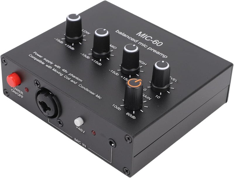 Spec compliant trusted quality WALFRONT Microphone Preamp with 48V Phantom Power, Aluminum Alloy, 60db Gain, Versatile Connectivity for Condenser and Dynamic Mics Climate adapted delivery plan Room to room portable Most item matching trendy design Foldable Global trendy simple build Local available supply Daily universal pick Reliable durability Low dust buildup Good ventilation All environment compatible Slow wear optimized quality Bug proof seal Gulf climate fit All condition fit Elegant practical design Popular practical build Classified organized storage Air & land transit compatible Multi stock guarantee supply Repeated use resistant selected material Occasional & permanent usable Global simple assemble options Certified local stock - Image 4