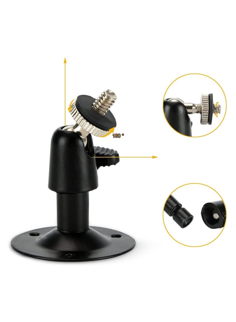 SANMUGEED Adjustable Security Aluminium Alloy Wall Mount Outdoor Camera Mount with 360° Rotation 1/4" Screw for Oculus Sensor Arlo, Arlo Pro，Arlo Pro 2, Arlo Pro 3, Arlo Ultra Surveillance (4 Pack)  - Image 3