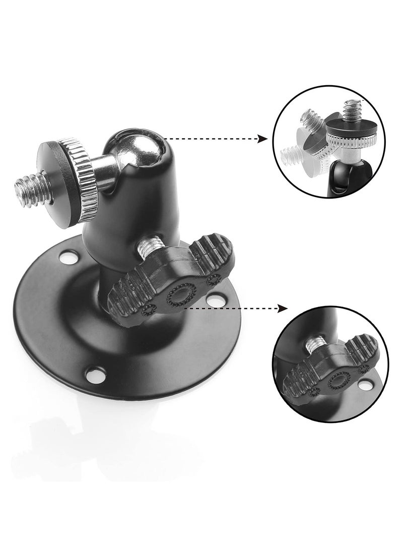 SANMUGEED Adjustable Security Aluminium Alloy Wall Mount Outdoor Camera Mount with 360° Rotation 1/4" Screw for Oculus Sensor Arlo, Arlo Pro，Arlo Pro 2, Arlo Pro 3, Arlo Ultra Surveillance (4 Pack)  - Image 5