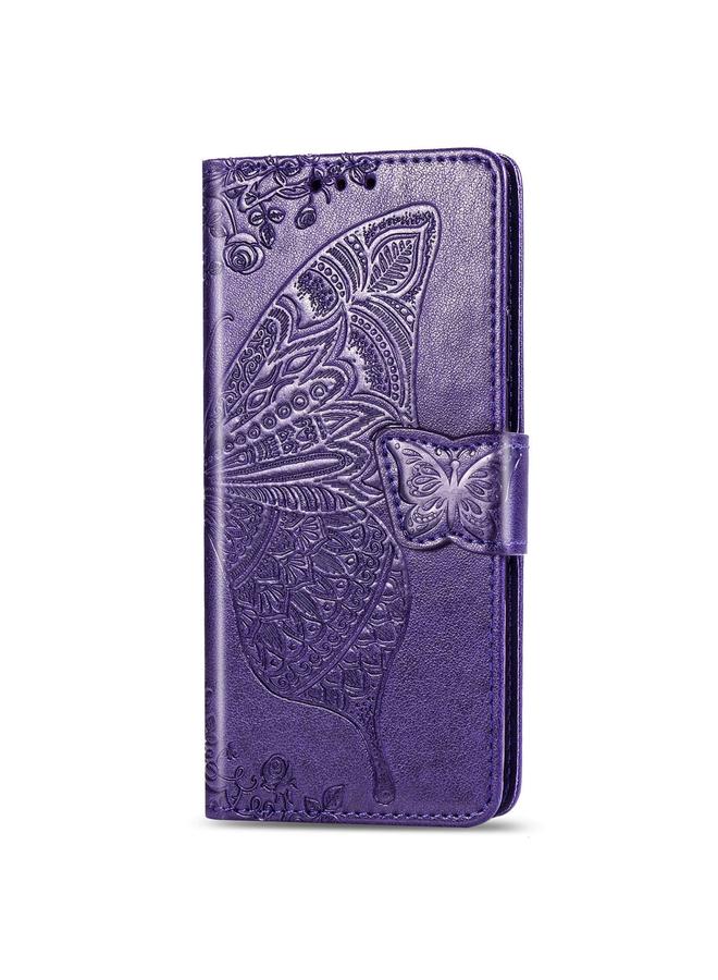 S-TOP Case For One Plus 7T Butterfly Love Flower Embossed Horizontal Flip Leather Case with Bracket Lanyard Card Slot Wallet - Image 3