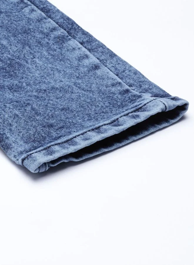 The Indian Garage Co Men Slim Fit Solid Mid-Rise Stretchable Jeans