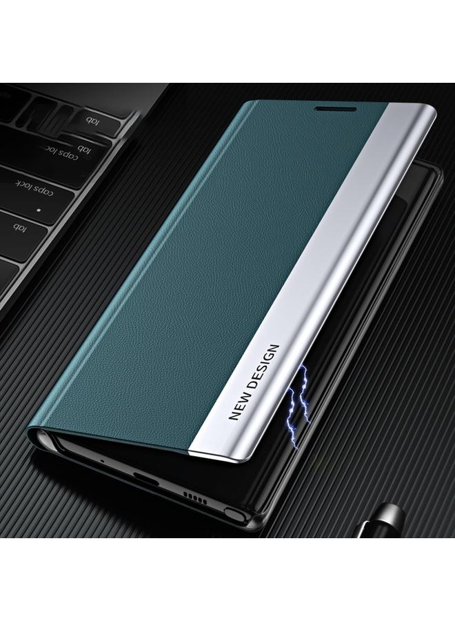 اس-توب جراب لهاتف Samsung Galaxy M55 مصنوع من الجلد الممتص للكهرباء من الجانب - Image 4