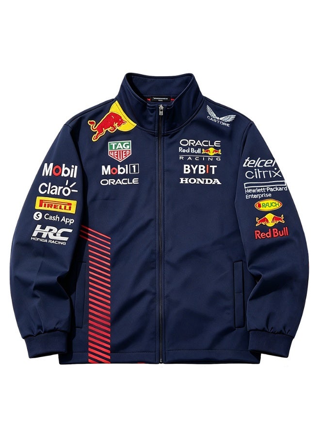 F1 Oracle Red Bull Racing Official Teamline Softshell Jacket - Image 1
