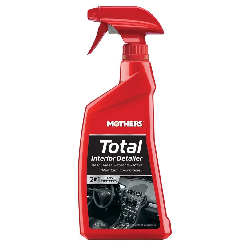 Mothers Total Interior Detailer, 24 oz. â€” Cleans & Protects Dash, Glass, Screens & More, Safe Ammonia-Free Formula Removes Dirt, Oily Film & Fingerprints Without Streaks or Residue (05434) - Image 1