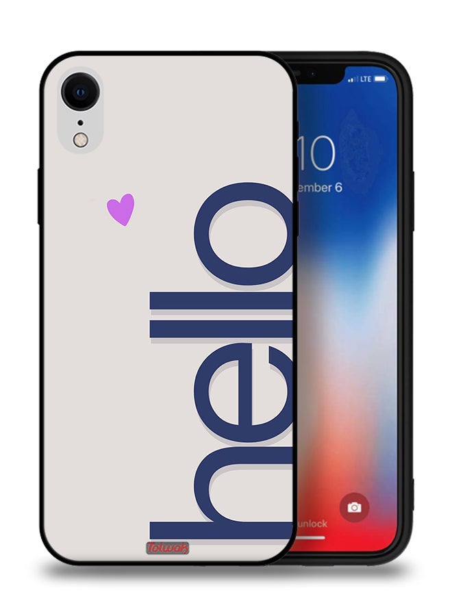 Tolwak Apple iPhone XR Protective Case Hello - Image 1