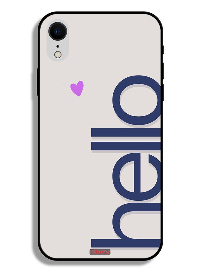 Tolwak Apple iPhone XR Protective Case Hello - Image 2
