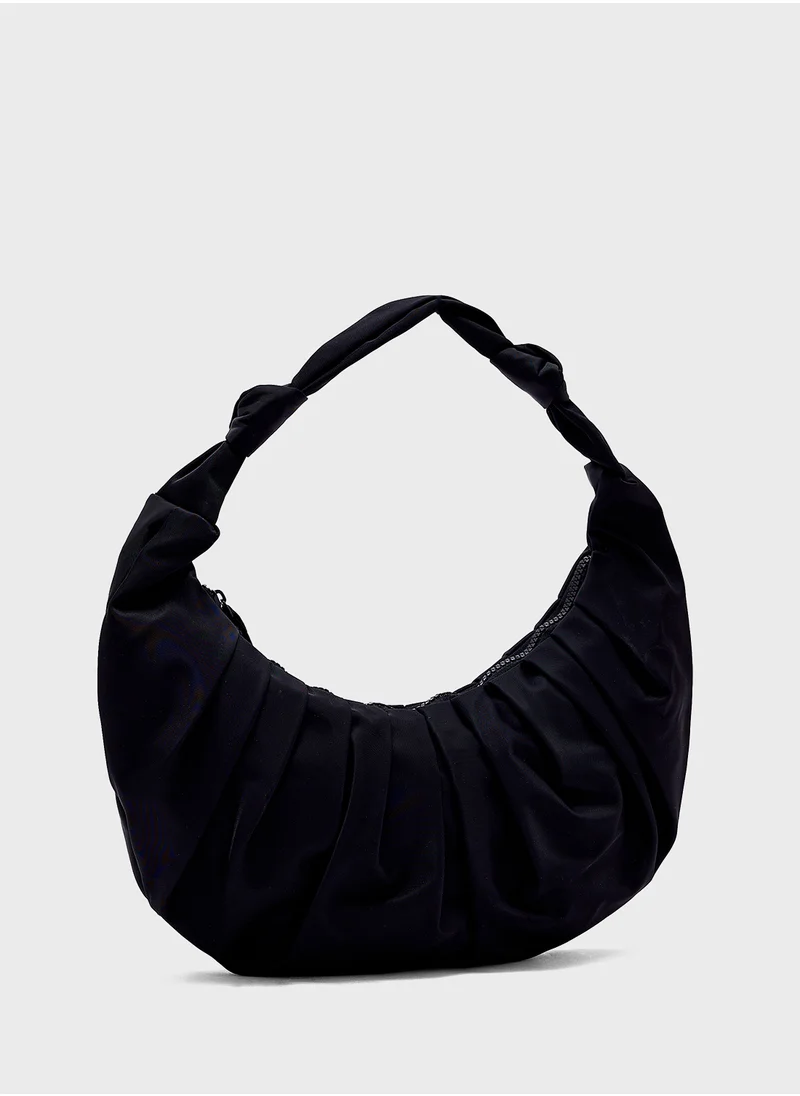 Ginger Oversized  Ruched Clutch Bag