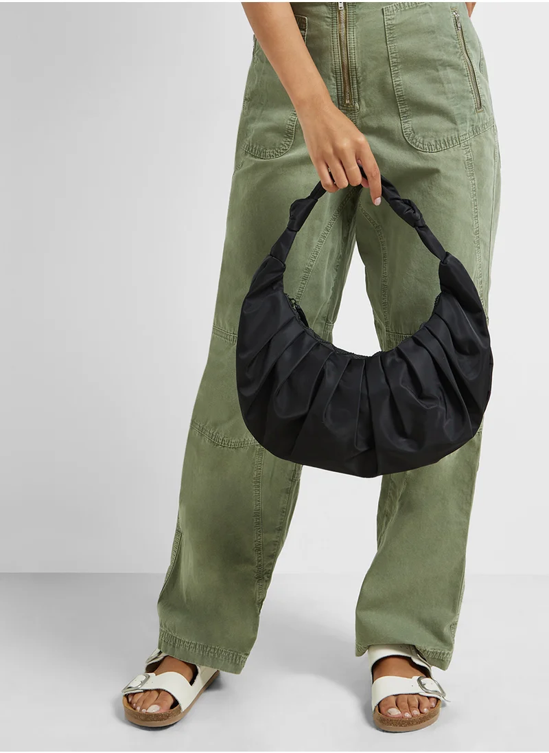 Ginger Oversized  Ruched Clutch Bag