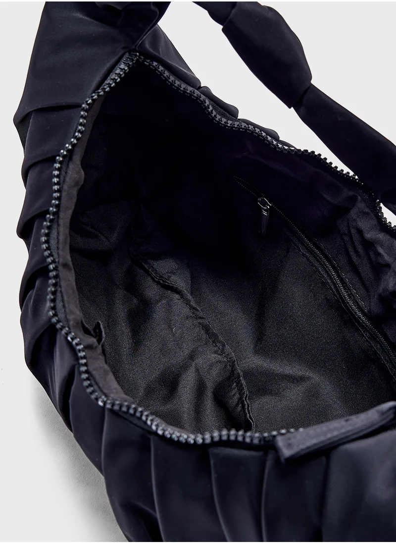 Ginger Oversized  Ruched Clutch Bag