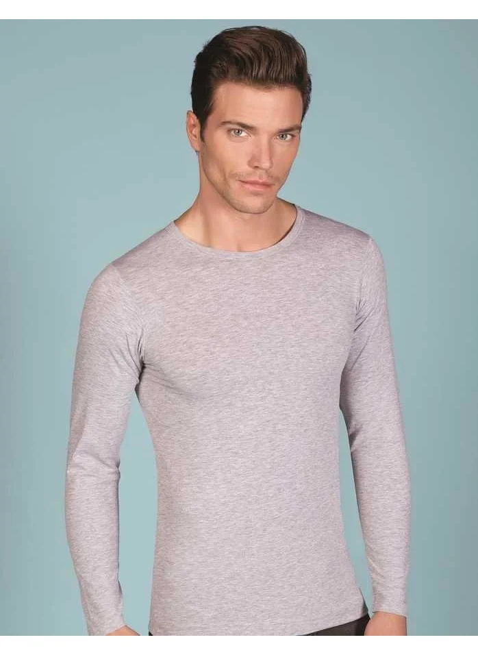 Berrak 1025 Men's Lycra Long Sleeve Crew Neck T-Shirt Elastane