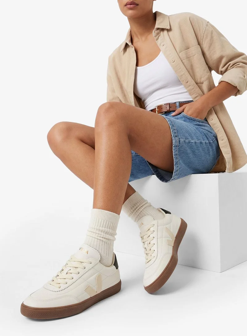 VEJA WHITE BLACK BARK Panenka Suede Lace-Up Sneakers for Women | Best Price UAE