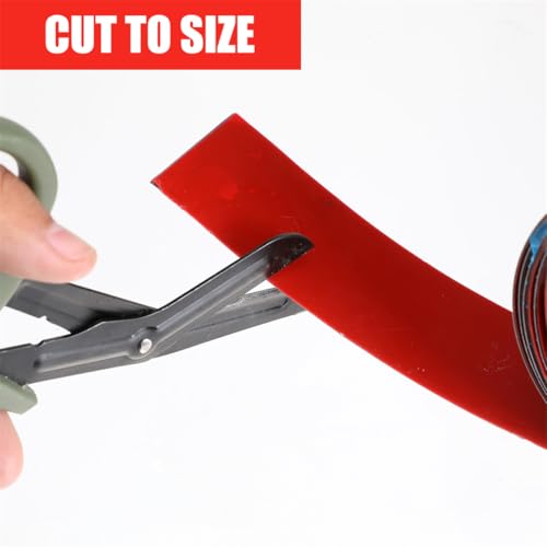 CXWZRU Metal Tape Adhesive Thin Metal Strips 1.57" x 6.56 Ft Ferrous Tape for Magnets Metallic Steel Strip Roll for Figures Shelf Home Decoration (Silver) - Image 5