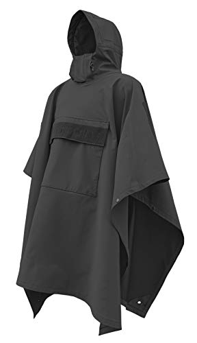 HAZARD 4 Mens Rain Poncho Villa(TM) Technical Soft-Shell - Black, Black Classic - Image 1