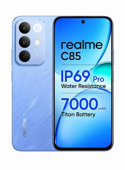 صفقة ريل مي ريلمي C85 ثنائي الشريحة 4G أزرق ملكفشر 8GB 256GB - نسخة الشرق الأوسط على Noon EG