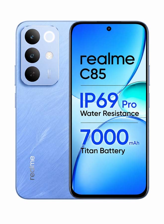 ريل مي ريلمي C85 ثنائي الشريحة 4G أزرق ملكفشر 8GB 256GB - نسخة الشرق الأوسط - Image 1