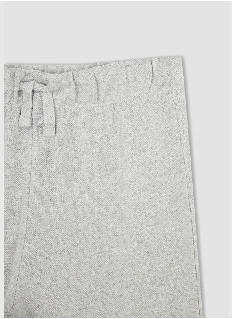 DeFacto Short Sleeve Slogan Print Pyjama Set