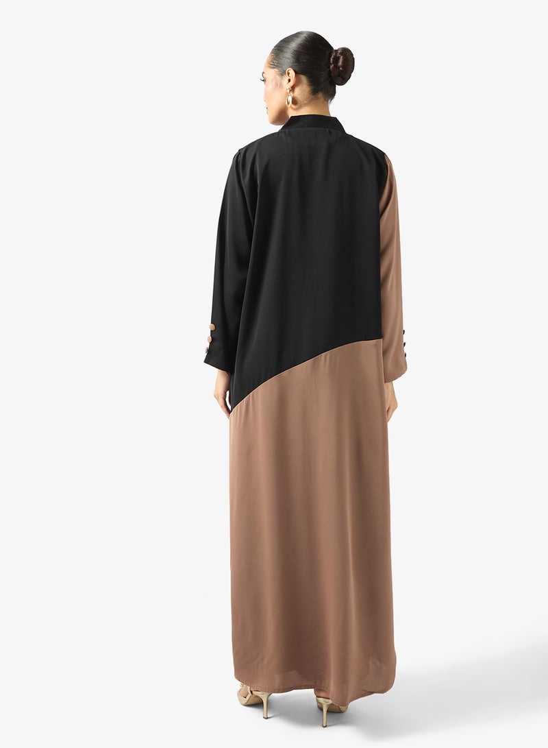 خزانة عباية وشيلة بألوان متداخلة - Image 2