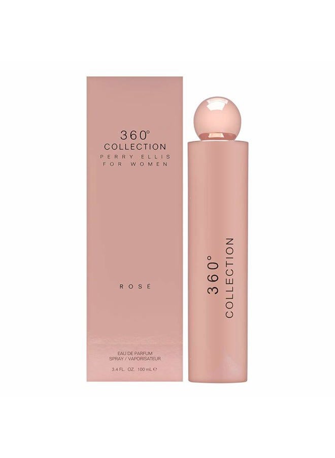 PERRY ELLIS 360 Collection Rose for Women Eau de Parfum Spray, 3.4 Ounce