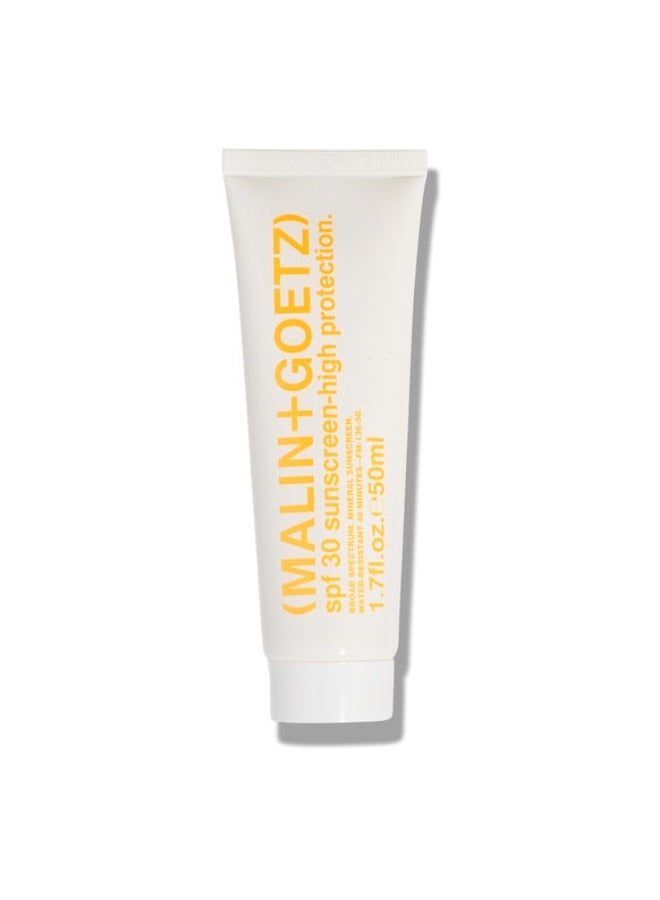 Malin + Goetz SPF 30 High Protection Sunscreen 50ml - Image 4