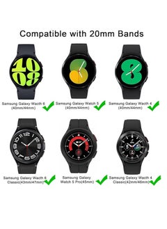 Rabos Silicone Band With Magnetic folding Buckle for Samsung Galaxy Watch 6/5/4 Watch 5 Pro Quick Release Silicone Straps for Women Men 20mm  - Image 4